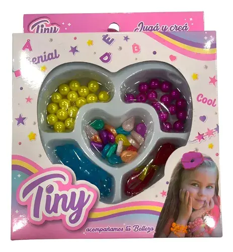 Tiny Set Arma Pulseras Joyas Bijou Corazon Blister Chico