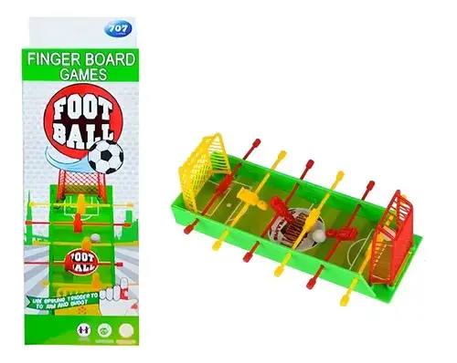 Juego De Mesa Mini Metegol Futbol De Dedo Entretenido Regalo Verde/rojo/amarillo