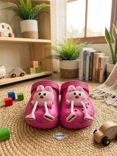 Sandalias De Goma De Verano Para Niños Conejito Rosa Sandalias Verano De Goma Con Conejito Rosa 26