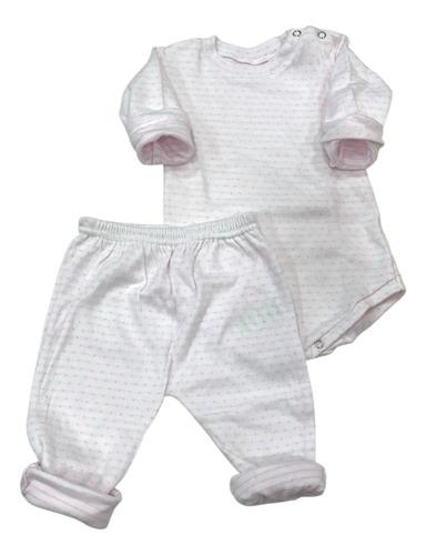 Combo Bebe Conjunto Recien Nacido Body + Pantalon 2 Piezas