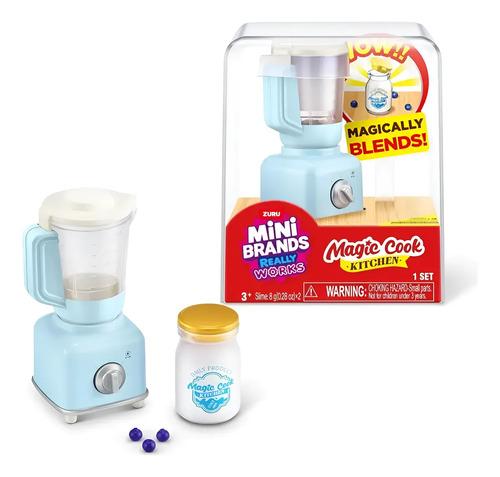 Mini Brands Magic Cook Electrodomesticos Cocina Funciona Luz Licuadora Celeste