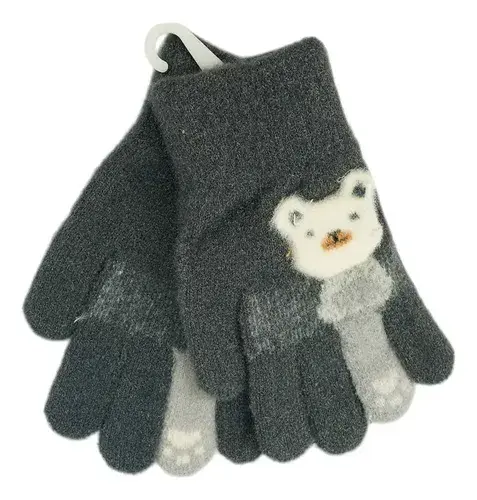 Guantes Infantil Largos Niños Invierno Abrigado Osito Conejo