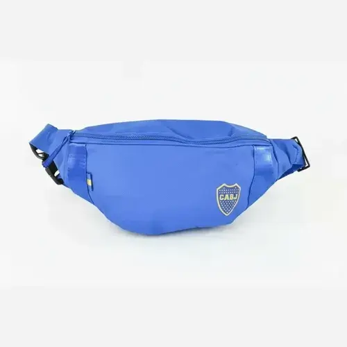Riñonera Boca Azul Lisa Forrada Quemoda Con Licencia Azul Liso
