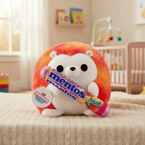 Peluche Zuru Snackles Animales Con Golosina O Snack De 35cm Erizo Con Mentos