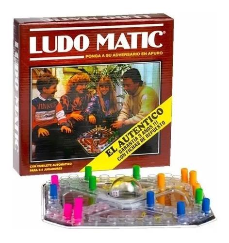 Juego Ludo Matic Con Cubilete Automático Auténtico Familiar