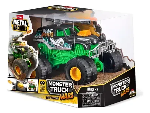 Camión Monster Truck Metal Machines Luces Sonido + Lanzador