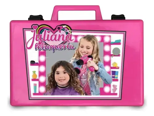 Juliana Valija Peluqueria P Niñas Con Secador Tijera Cepillo