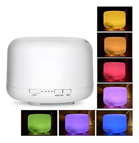 Aromatizante Led Velador Difusor Humidificador 500ml Rgb Multicolor