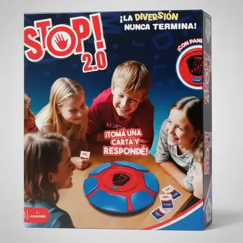 Stop 2.0 Juego De Mesa Familiar Amigos Luz Led Viral Tiktok