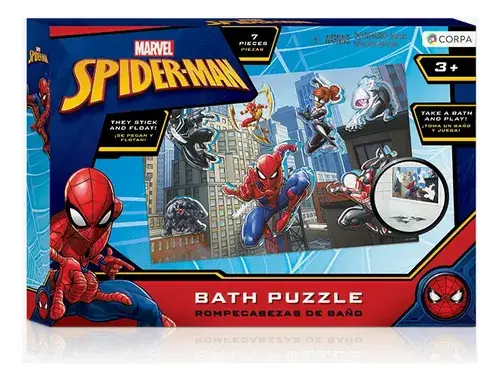 Rompecabezas Puzzle Spiderman Para El Baño O La Ducha