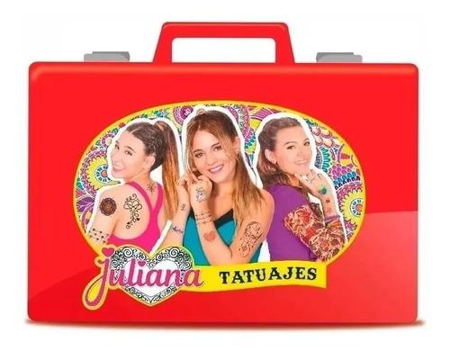 Valija Juliana Tatuajes Tattoo Grande Con Accesorios Origina