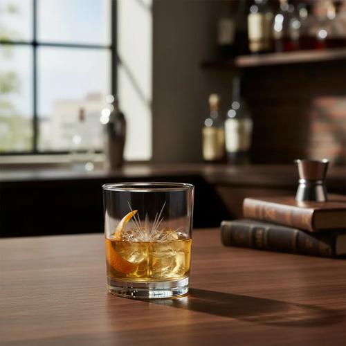 Pack X12 Vasos Whisky Vidrio Labrado Transparente 300ml Cristal