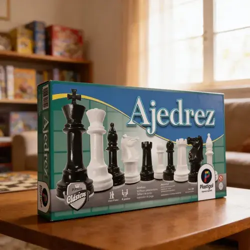 Ajedrez Clásico Plastigal Con Tablero Y Piezas Con Peso