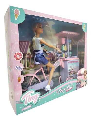 Muñeca 30 Cm Tiny Y Su Bici Candy Shop ELG 55863 El Gato