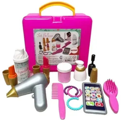 Super Set Valija De Belleza Infantil Niña C Accesorios Antex