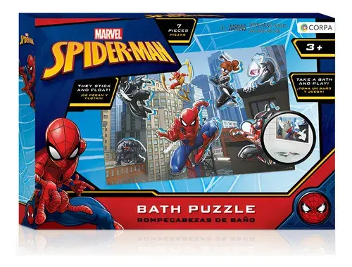 Rompecabezas Puzzle Spiderman Hombre Araña Para Baño O Ducha