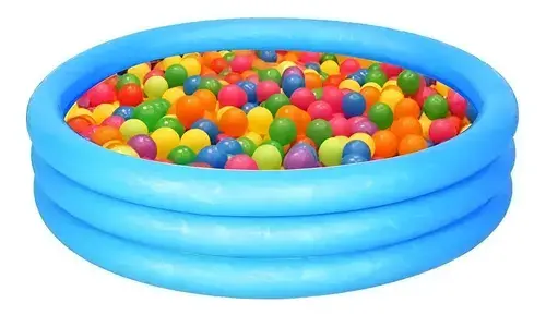 Pileta Inflable Grande 2 En 1 Pelotero C Pelotas 122cm Bebes