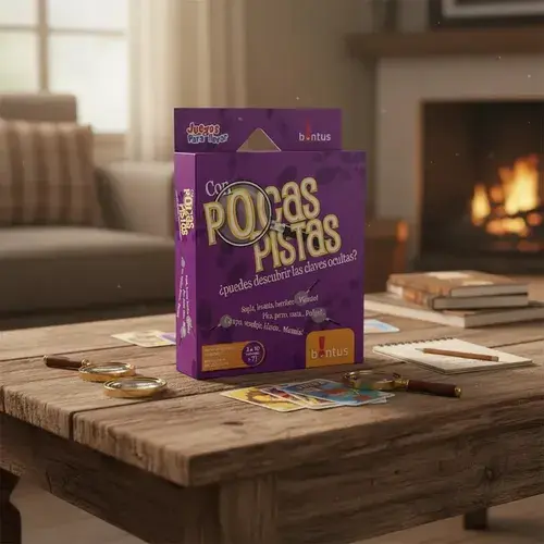 Juego De Mesa Pocas Pistas Bontus Cartas 3 A 10 Jugadores