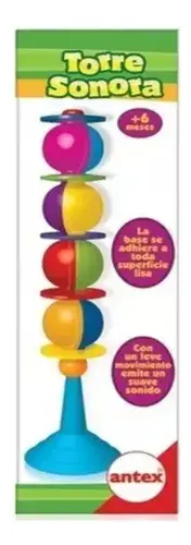 Torre Sonora Musical Antex Juego Globo Sonido Bebe Sonajero Primera Infancia Didactico Niñas Y Niños