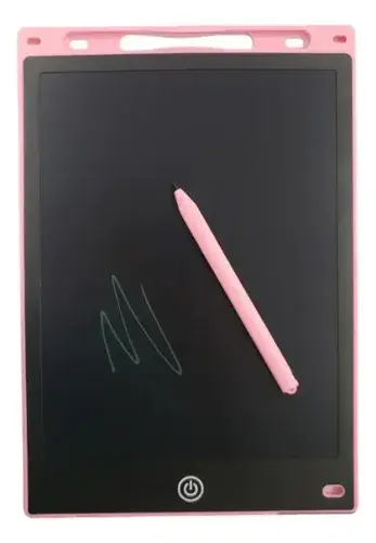 Pizarra Mágica Tablet Lcd 10 Pulgadas Escritura Dibuj Borra Color Rosa