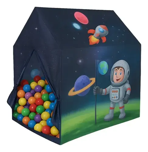 Carpa Casa Casita Pelotero Astronauta 100 Pelotas Arma Facil Astronauta