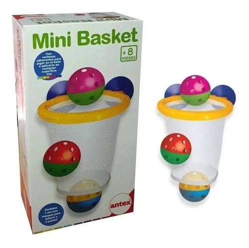 Mini Basket Para Jugar En El Baño Antex Con Pelotas Ventosa Vs