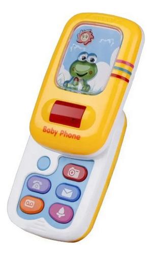 Celular De Juguete Teléfono Musical De Sapito Baby Gus Amarillo