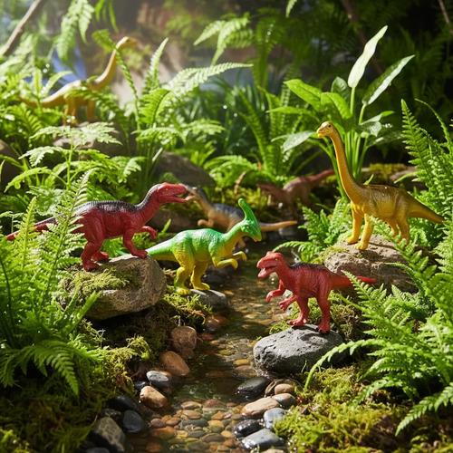 Set De Dinosaurios X4 Figuras Juguete Infantil