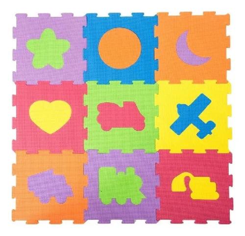 Piso Goma Eva Encastrable Alfombra Bebe Antigolpes Formas 9p