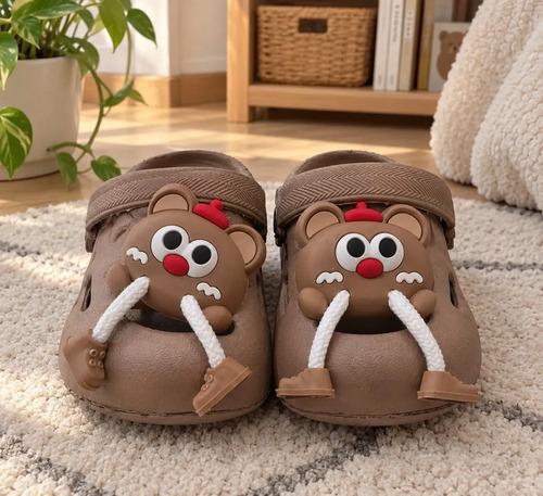 Sandalias De Verano De Goma Para Niños Pin De Raton Marron Marrón Sandalias De Verano De Goma Raton Marron 26