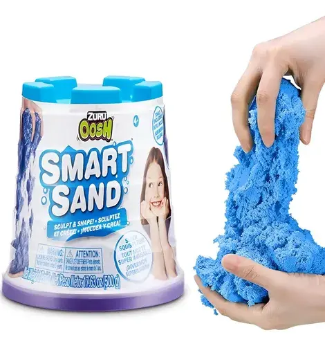 Arena Mágica Cinetica Infantil Juego Oosh Smart Sand Azul Celeste