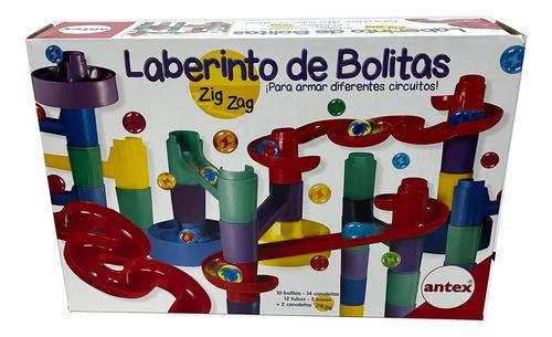 Juego Laberinto De Bolitas Zig Zag Antex 3327 Color Multicolor