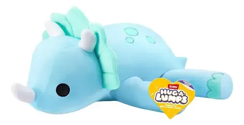Peluche De Apego Hug A Lumps Dino Celeste