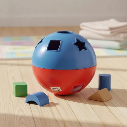 Juego Encastre Bolon Didactico New Plast Multicolor Para Bebes