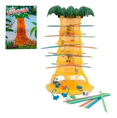 Juego De Mesa La Jungla Monitos Faydi 2-4 Jugadores Desde 3 Años