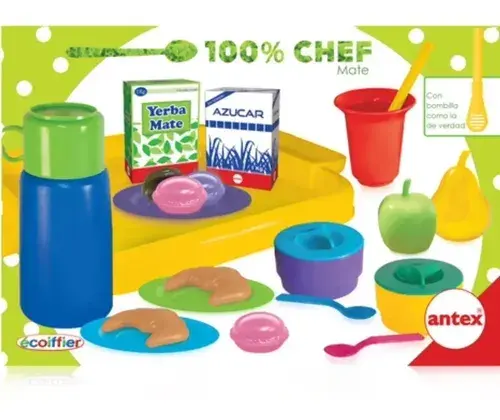 Set Mate De Juguete Bandeja Con Accesorios Para Niños Antex