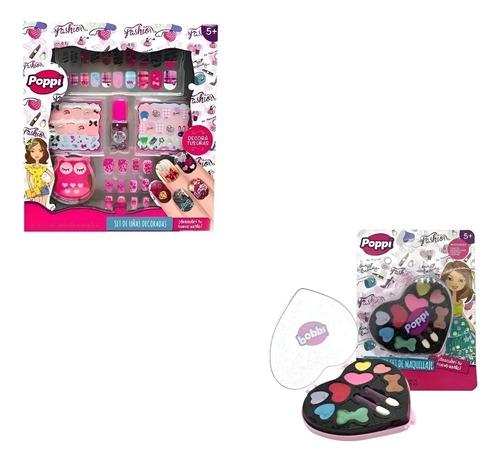 Super Combo Set De Maquillaje + Uñas Nena Poppi Pinturitas