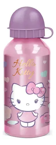 Stor Botella De Aluminio 400 Ml Hello Kitty Rosa