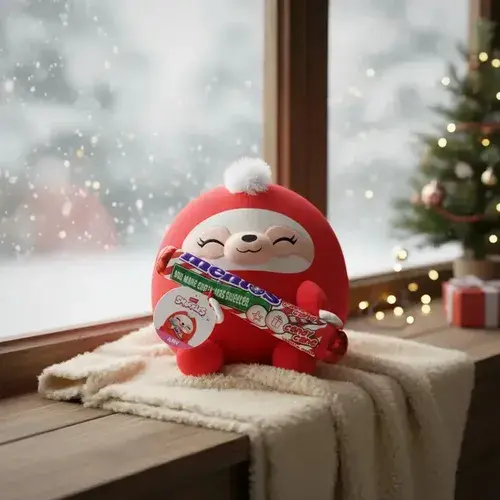 Peluche Zuru Snackles Animales Con Golosina O Snack De 35cm Oso Perezoso Con Mentos