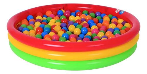 Pileta Pelotero Inflable Para Bebes Niños 100cm Agua Juegos
