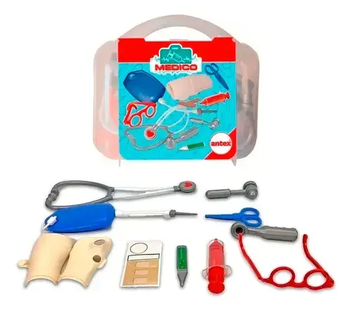 Valija Doctor Unisex Con Accesorios Juguete Antex 1156