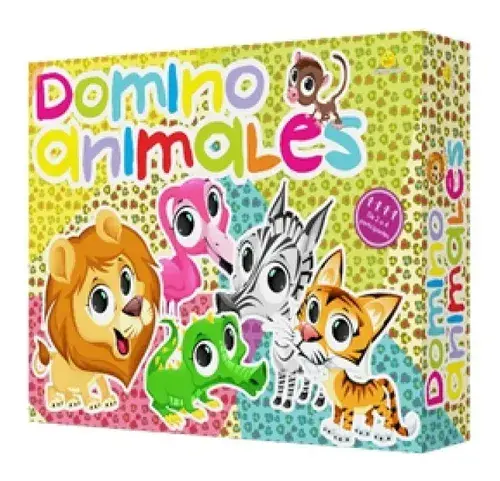 Juego De Mesa Yuyu Dominó Animales Plástico 2 A 4 Jugadores
