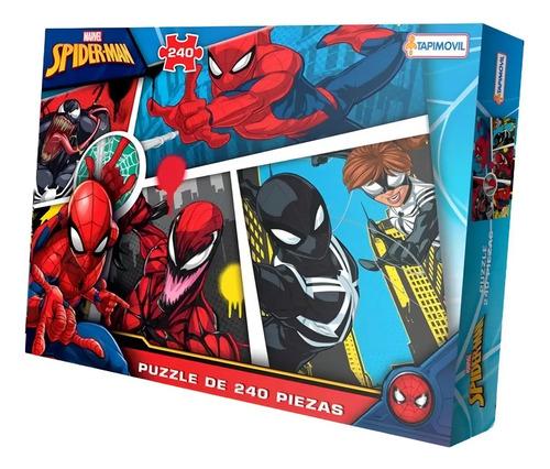 Rompecabezas Puzzle 240 Piezas Spider-man Silueta Comic