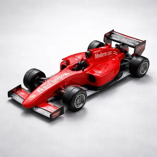 Auto Formula 1 A Friccion Rojo Diversion A Maxima Velocidad Fórmula 1 Rojo
