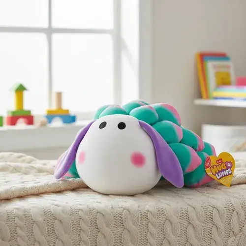 Peluche De Apego Hug A Lumps Mediano Para Abrazar Animales Oveja