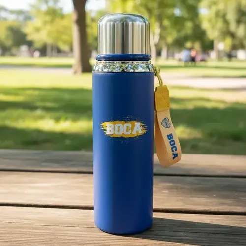 Botella Térmica Boca Juniors 800ml Acero Inoxidable Azul