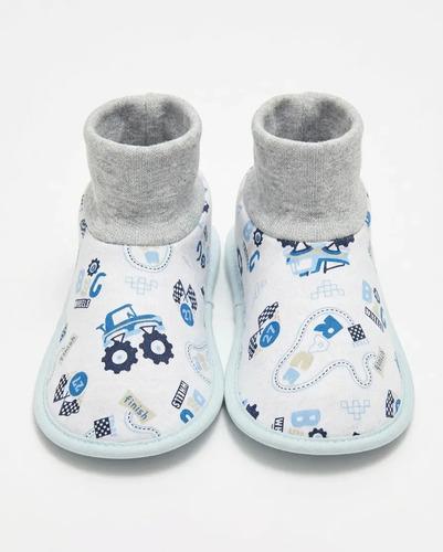 Pantumedias Infantiles Abrigadas Antideslizantes Con Puño Blanco 32-33