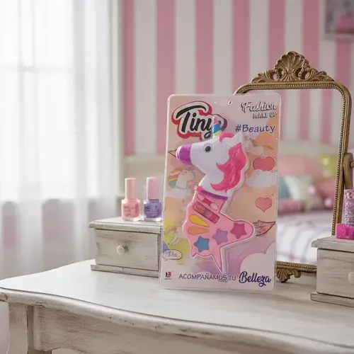Set Maquillaje Infantil Dona Unicornio Sirena Helado Tiny Unicornio