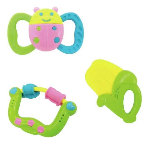 Mordillo Con Sonajero 2 En 1 Para Bebe Con Formas Poppi Baby