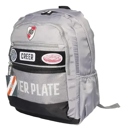 Mochila River Plate Rp11 Urbana Niños Colores Color Gris Estampado